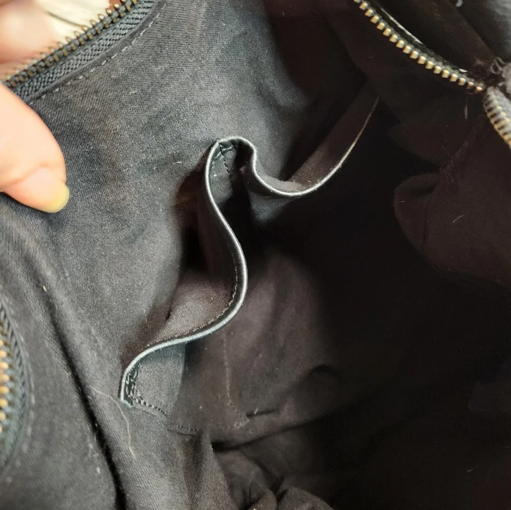 Harbour 2ND Black Leather Crescent‎ Bag